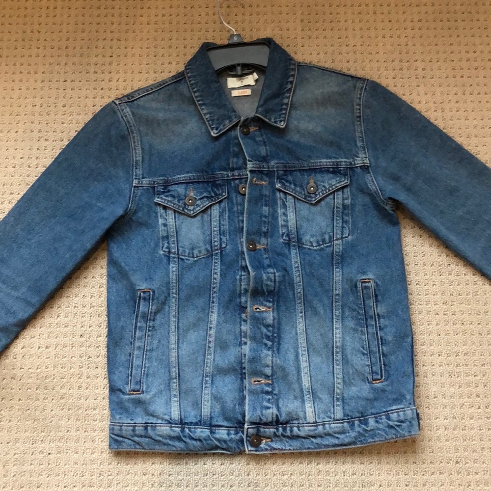 Used men’s topman light wash denim jacket